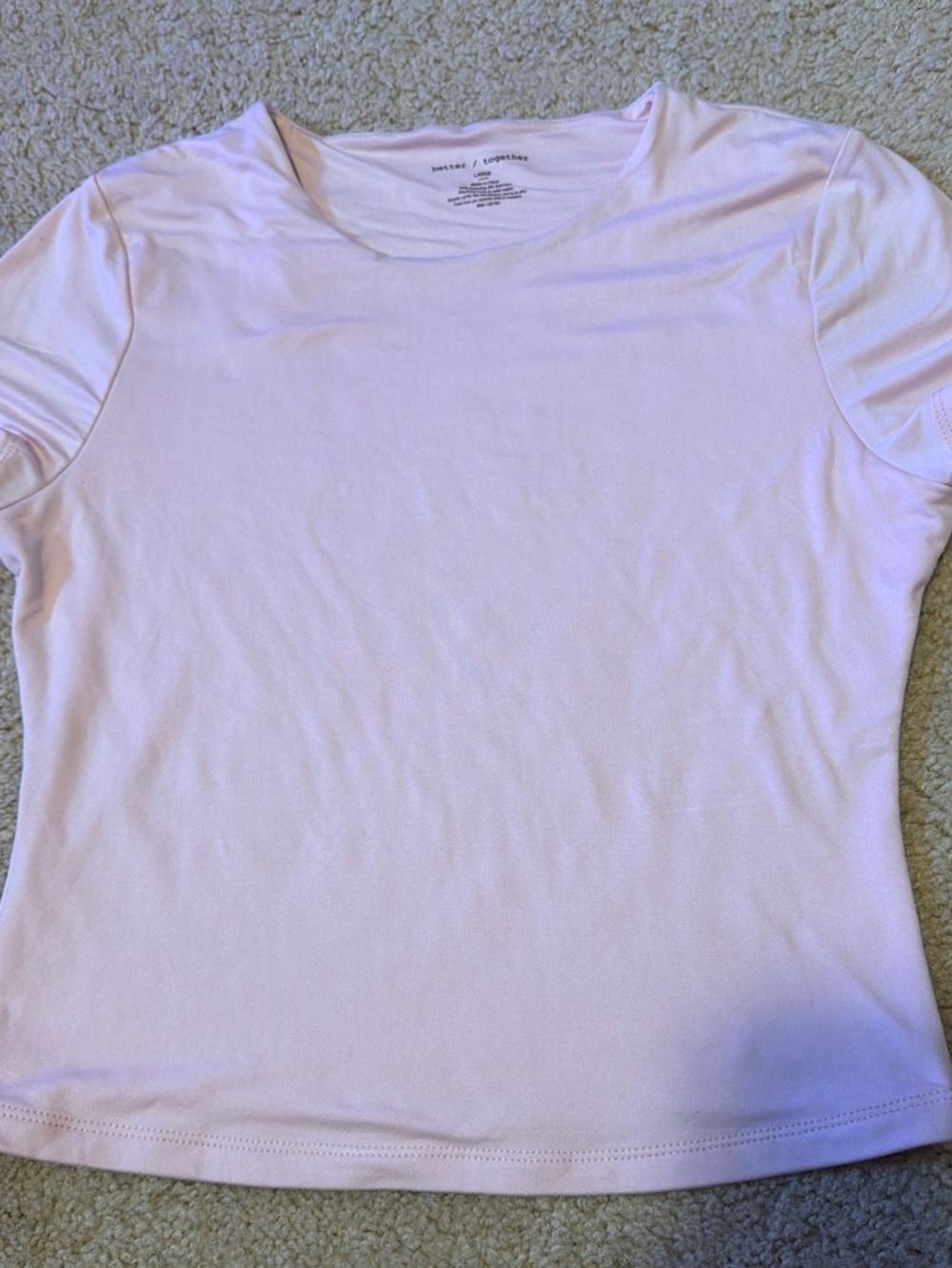 Cooper & Ella Pale Pink Short Sleeve Crew Tee
